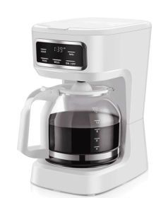 Mainstays White Finish 12-Cup Programmable Coffee Maker