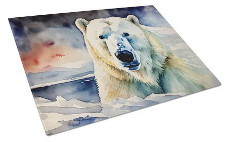 NEW Polar Bear Glass Cutting Board Decorative Tempered Glass Kitchen Cutting and Serving Board Large Size Chopping Board