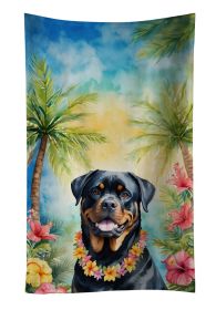Rottweiler Luau Kitchen Towel Dish Cloths Guest Hand Towel Decorative Bathroom Towel for Face,Tea, Dishcloth, Kitchen and Bath