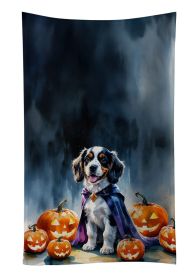 Welsh Springer Spaniel Puppy Halloween Kitchen Towel Dish Cloths Guest Hand Towel Decorative Bathroom Towel for Face,Tea, Dishcloth, Kitchen and