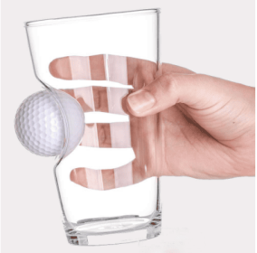 Stuck In Glass Beer Mug Golf Embedded Creative Wine Glass (Option: default)